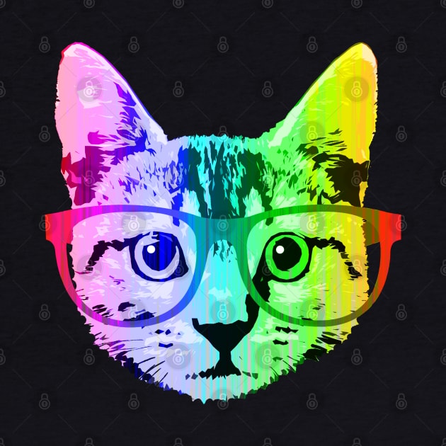 Funny Rainbow Cat by robotface